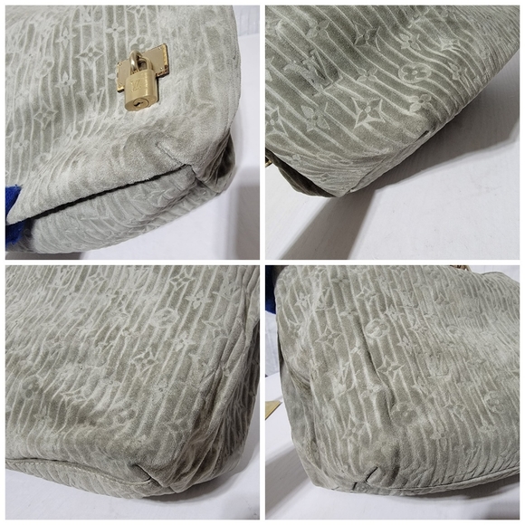 SOLD***Authentic Louis Vuitton Limited Edition Whisper Bag Monogram Suede & Pyt… - Picture 13 of 13